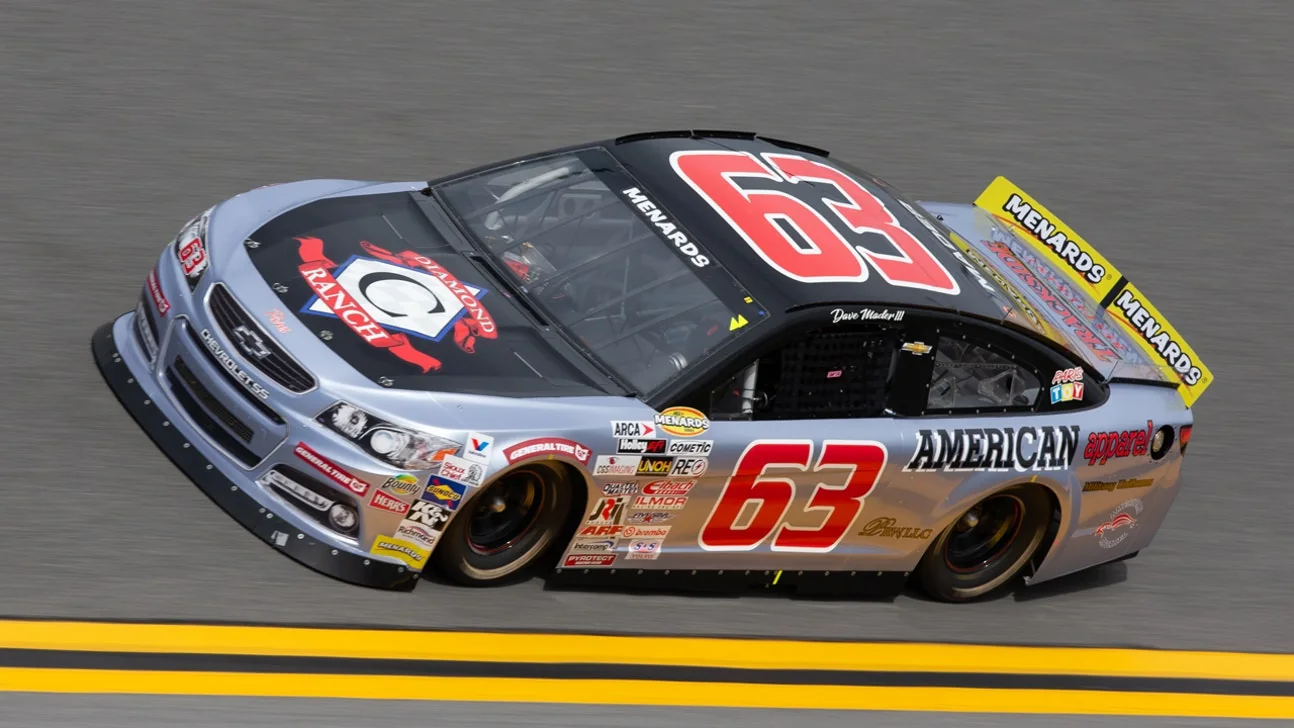 Dave Mader III's number 63 ARCA Chevrolet on track